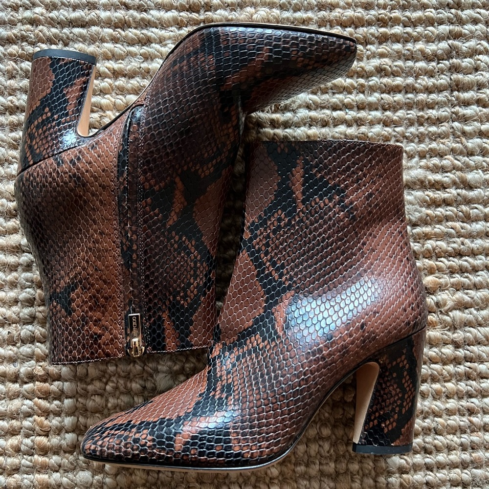 Jimmy Choo Square Toed Ankle Booties